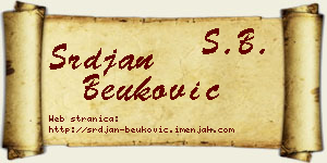 Srđan Beuković vizit kartica